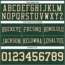 Charger l'image dans la galerie, Custom Stitched Green City Cream-Black Football Pullover Sweatshirt Hoodie