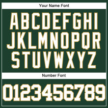Загрузить изображение в средство просмотра галереи, Custom Green White-Old Gold Authentic Baseball Jersey