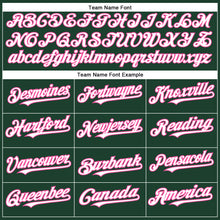 Charger l'image dans la galerie, Custom Green White-Pink Authentic Baseball Jersey
