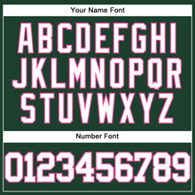 Charger l'image dans la galerie, Custom Green White-Pink Authentic Baseball Jersey