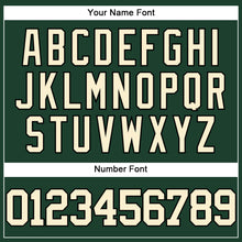 Загрузить изображение в средство просмотра галереи, Custom Green Cream-Black Authentic Baseball Jersey