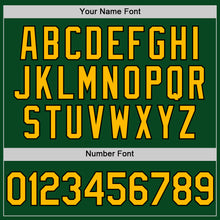 Charger l'image dans la galerie, Custom Green Gold-Black Authentic Throwback Baseball Jersey