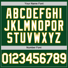 Charger l'image dans la galerie, Custom Green White-Gold Authentic Throwback Baseball Jersey