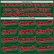 Charger l'image dans la galerie, Custom Green Red-Black Authentic Throwback Baseball Jersey