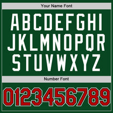 Charger l'image dans la galerie, Custom Green Red-Black Authentic Throwback Baseball Jersey