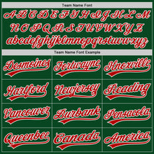 Charger l'image dans la galerie, Custom Green Red-White Authentic Throwback Baseball Jersey
