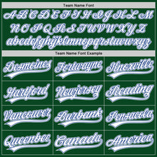 Charger l'image dans la galerie, Custom Green White-Royal Authentic Throwback Baseball Jersey