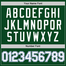 Charger l'image dans la galerie, Custom Green White-Royal Authentic Throwback Baseball Jersey