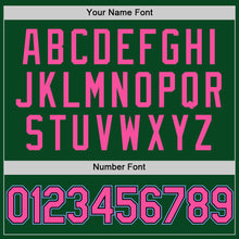 Charger l'image dans la galerie, Custom Green Pink Black-Light Blue Authentic Throwback Baseball Jersey