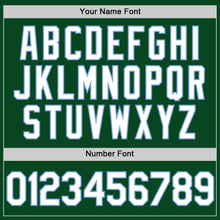 Charger l'image dans la galerie, Custom Green White-Light Blue Authentic Throwback Baseball Jersey