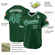 Charger l'image dans la galerie, Custom Green Kelly Green-White Authentic Throwback Baseball Jersey