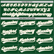 Charger l'image dans la galerie, Custom Green White-Cream Authentic Throwback Baseball Jersey