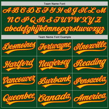 Charger l'image dans la galerie, Custom Green Red-Gold Authentic Throwback Baseball Jersey