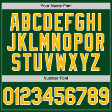 Charger l'image dans la galerie, Custom Green Gold-White Authentic Throwback Baseball Jersey