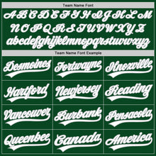 Charger l'image dans la galerie, Custom Green White-Gray Authentic Throwback Baseball Jersey