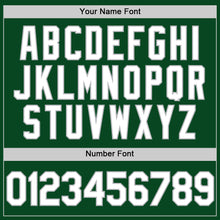 Charger l'image dans la galerie, Custom Green White-Gray Authentic Throwback Baseball Jersey