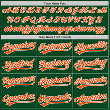 Charger l'image dans la galerie, Custom Green Orange-White Authentic Throwback Baseball Jersey