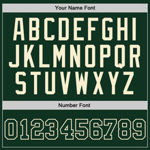 Laden Sie das Bild in den Galerie-Viewer, Custom Hunter Green Green-Cream Authentic Throwback Basketball Jersey