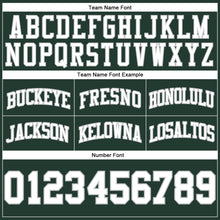 Загрузить изображение в средство просмотра галереи, Custom Hunter Green White-Gray Authentic Throwback Basketball Shorts