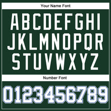 Загрузить изображение в средство просмотра галереи, Custom Hunter Green White-Royal Authentic Throwback Basketball Jersey