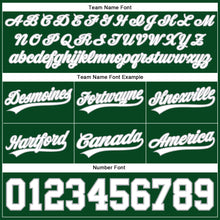 Load image into Gallery viewer, Custom Hunter Green White-Gray Authentic Throwback Basketball Shorts