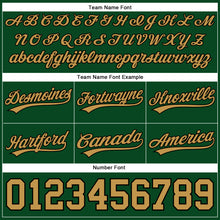 Загрузить изображение в средство просмотра галереи, Custom Hunter Green Old Gold-Black Authentic Throwback Basketball Shorts