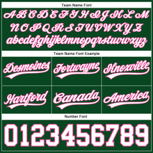 Laden Sie das Bild in den Galerie-Viewer, Custom Hunter Green White-Pink Authentic Basketball Shorts