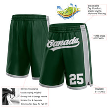 Load image into Gallery viewer, Custom Hunter Green White-Gray Authentic Basketball Shorts