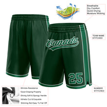 Загрузить изображение в средство просмотра галереи, Custom Hunter Green Kelly Green-White Authentic Basketball Shorts
