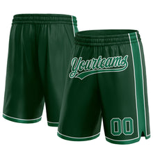 Загрузить изображение в средство просмотра галереи, Custom Hunter Green Kelly Green-White Authentic Basketball Shorts