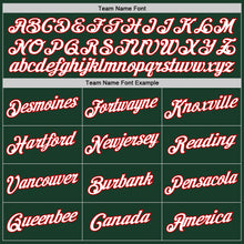 Загрузить изображение в средство просмотра галереи, Custom Hunter Green White-Red Authentic Throwback Basketball Jersey