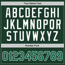 Загрузить изображение в средство просмотра галереи, Custom Hunter Green Kelly Green-White Authentic Throwback Basketball Jersey