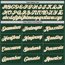 Загрузить изображение в средство просмотра галереи, Custom Hunter Green Black-Old Gold Authentic Throwback Basketball Jersey