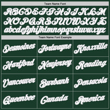 Загрузить изображение в средство просмотра галереи, Custom Hunter Green White-Gray Authentic Throwback Basketball Jersey