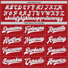 Charger l'image dans la galerie, Custom Red White-Gray Bomber Full-Snap Varsity Letterman Jacket