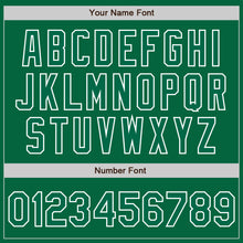 Загрузить изображение в средство просмотра галереи, Custom Kelly Green Kelly Green-White Bomber Full-Snap Varsity Letterman Jacket