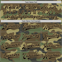 Загрузить изображение в средство просмотра галереи, Custom Camo Black-Old Gold Bomber Full-Snap Varsity Letterman Salute To Service Jacket