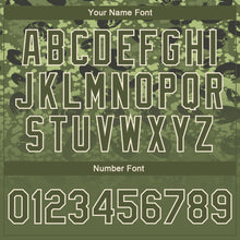 Laden Sie das Bild in den Galerie-Viewer, Custom Olive Olive Cream-Black 3D Bomber Full-Snap Varsity Letterman Salute To Service Jacket