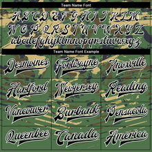 Charger l'image dans la galerie, Custom Camo Black-Kelly Green 3D Bomber Full-Snap Varsity Letterman Salute To Service Jacket