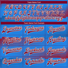 Load image into Gallery viewer, Custom Royal Crimson-Cream 3D Pattern Design Bomber Full-Snap Varsity Letterman Jacket