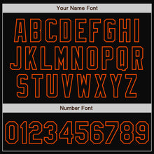 Laden Sie das Bild in den Galerie-Viewer, Custom White Black-Orange Bomber Full-Snap Varsity Letterman Split Fashion Jacket