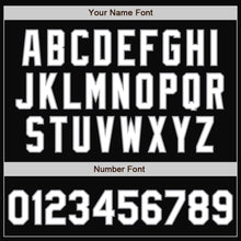 Загрузить изображение в средство просмотра галереи, Custom Black White Royal-Gray Bomber Full-Snap Varsity Letterman Split Fashion Jacket