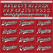 Загрузить изображение в средство просмотра галереи, Custom Red Black-Gray Bomber Full-Snap Varsity Letterman Split Fashion Jacket