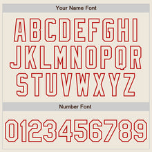 Charger l'image dans la galerie, Custom Cream Cream-Red Bomber Full-Snap Varsity Letterman Jacket