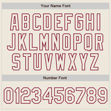 Charger l'image dans la galerie, Custom Cream Cream-Maroon Bomber Full-Snap Varsity Letterman Jacket