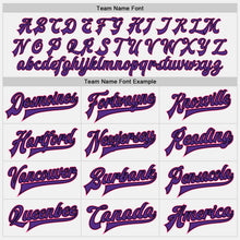 Charger l'image dans la galerie, Custom White Pink Black-Purple Bomber Full-Snap Varsity Letterman Jacket