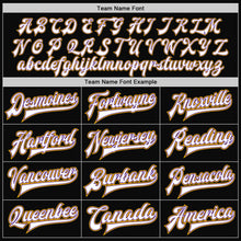 Загрузить изображение в средство просмотра галереи, Custom Black White Purple-Gold Bomber Full-Snap Varsity Letterman Jacket