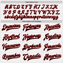 Загрузить изображение в средство просмотра галереи, Custom White Black-Red Bomber Full-Snap Varsity Letterman Jacket