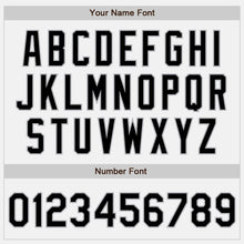 Charger l'image dans la galerie, Custom White Black-Gray Bomber Full-Snap Varsity Letterman Jacket