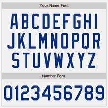 Charger l'image dans la galerie, Custom White Royal Bomber Full-Snap Varsity Letterman Jacket